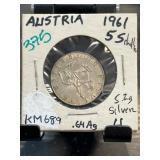 1961 Austria 5 Schilling KM# 288 Coin