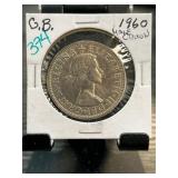 1960 Great Britain Half Crown Coin
