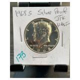 1968 S Silver Proof JFK Half Dollar