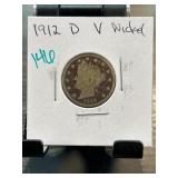 1912-D Liberty Head V Nickel