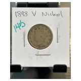 1898 Liberty Head V Nickel Coin