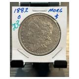 1882 Morgan Silver Dollar Coin
