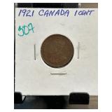 1921 Canada 1 Cent Coin