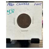 1920 Canada One-Cent Coin