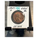 1947-D Lincoln Wheat Cent in Choice Uncirculated