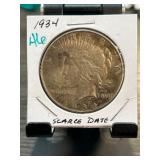 1934 Peace Dollar Scarce Date Coin