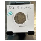 1892 Liberty Head V Nickel