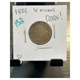 1886 Liberty Head V Nickel Coin