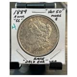 1889 Morgan Silver Dollar ï¿½ Doubled Ear Variety