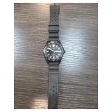 Citizen Quartz Watch with Black Rubber Strap