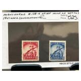 1941 Manchukuo #138-9 Mint Stamps