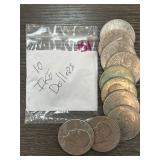 10 Eisenhower Dollar Coins