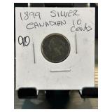 1899 Canadian 10-Cent Coin