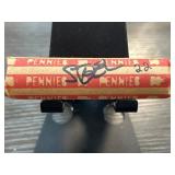 Roll of Steel Pennies in Paper Wrapper