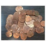 High-Grade British One Penny Coins