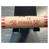 Roll of Wheat Pennies Cents