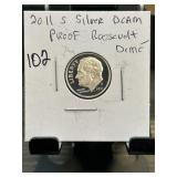 2011 S Silver Proof Roosevelt Dime