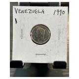 1990 Venezuela 25 Centimos Coin