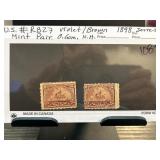 U.S. #RB27 1898 Series Mint Pair