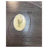 Sterling Silver Chain With Floral Pendant