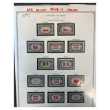 1943-44 US Mint Stamps, 13 Issues