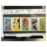 US Wild Animals 29c Mint Stamp Set
