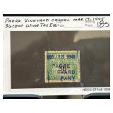 1945 Padre Vineyard 36-Cent Wine Tax Stamp