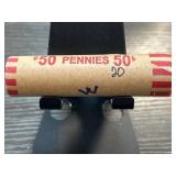 Roll of Wheat Pennies Cents