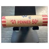 Roll of Wheat Pennies Cents