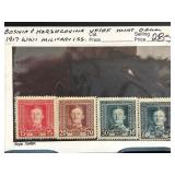 1917 Bosnia & Herzegovina Military Issue Stamps