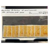 Honduras 1891 Official Overprint Stamp Set