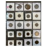 20 World Coins in Holders