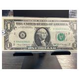 1969-C US One-Dollar Bill Federal Reserve Note