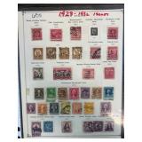 1928-1932 US Stamps Collection on Sheet