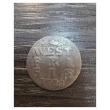 1772 Silver West Friesland Coin