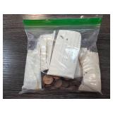 Bag of Assorted Cents in Envelopes Note