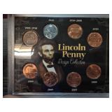 Lincoln Penny Design Collection Display Case