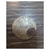 1789 Holland Silver 2 Stuivers Coin