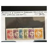 Bohemia & Moravia 1941 Official Stamps Set