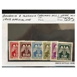 Bohemia & Moravia German Occupation Stamps Set