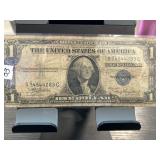 1935-A Silver Certificate One-Dollar Bill