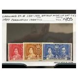 1937 Leeward Islands Coronation Stamp Set