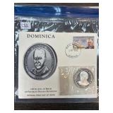 Dominica Franklin D. Roosevelt Silver Coin FDC