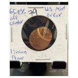 U.S. Mint Off-Center Lincoln Penny Error