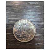 1963 Australian Sixpence Silver BU Coin