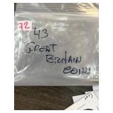 43 Great Britain Coins