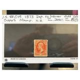 1873 U.S. Dept of Interior Stamp