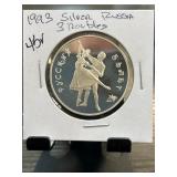 1993 Russian Silver 3 Roubles Coin