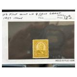 1927 Issue US 8-Cent Grant Stamp