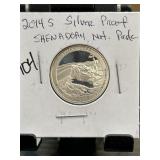 2014-S Shenandoah Silver Proof Quarter